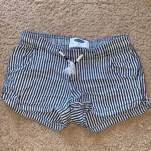 Girls Gray and White Shorts